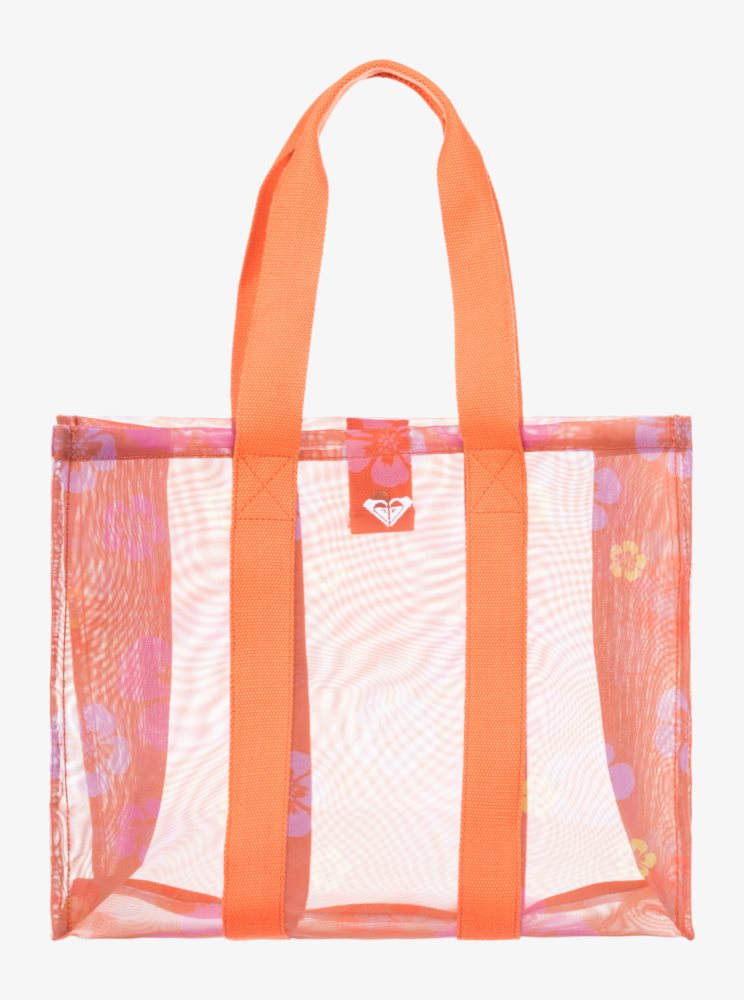 Pink Women's Roxy Surf.Kind.Kate. Tote Bags | USA HUBW-40823