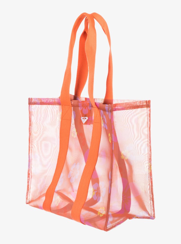 Pink Women's Roxy Surf.Kind.Kate. Tote Bags | USA HUBW-40823