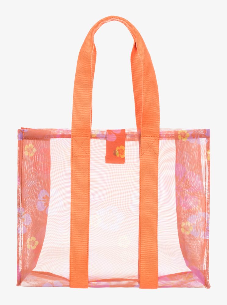 Pink Women's Roxy Surf.Kind.Kate. Tote Bags | USA HUBW-40823