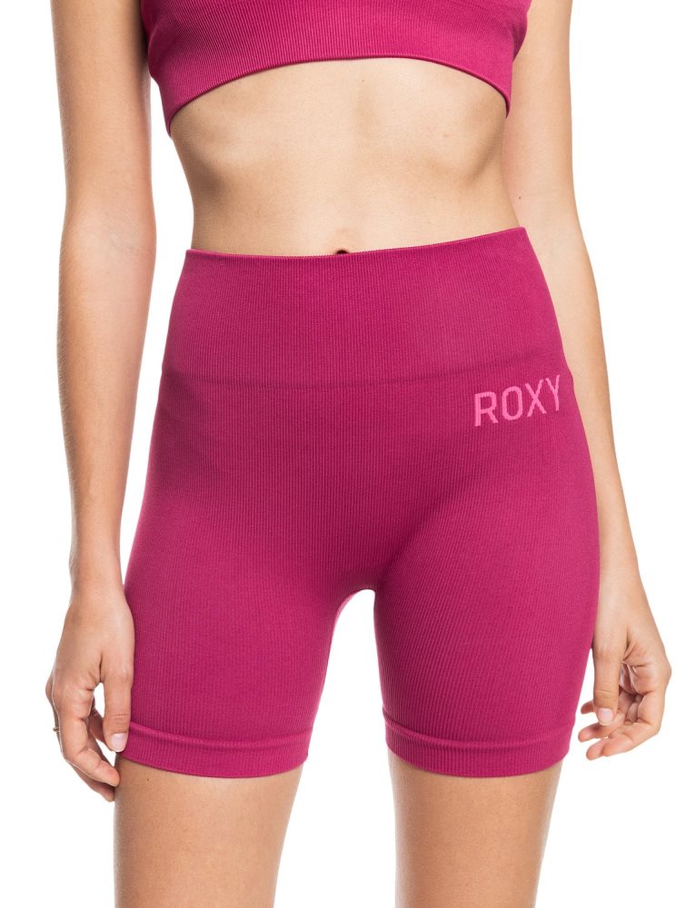 Pink Women's Roxy Time To Pretend Bike Shorts | USA PRTS-20593