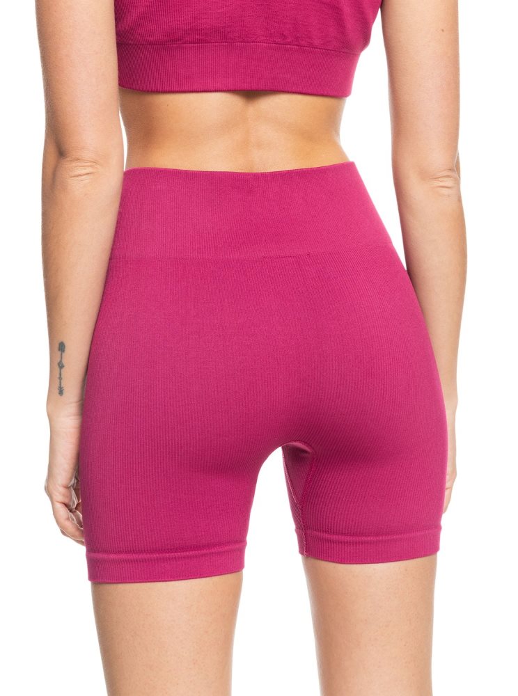 Pink Women's Roxy Time To Pretend Bike Shorts | USA PRTS-20593