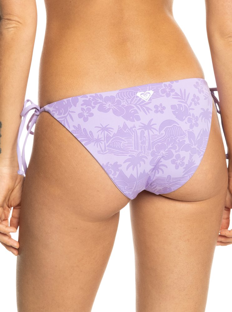 Purple Rose Women's Roxy Surf.Kind.Kate. Tie Side Reversible Bikini Bottoms | USA NLXY-06158