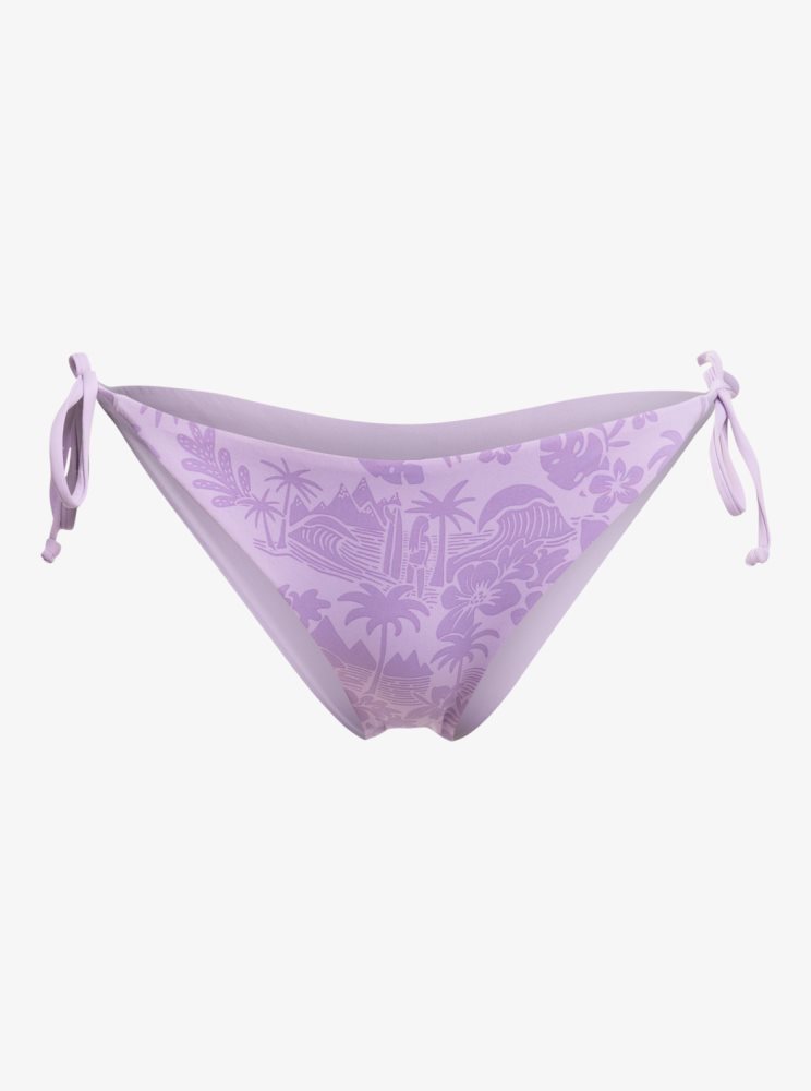 Purple Rose Women's Roxy Surf.Kind.Kate. Tie Side Reversible Bikini Bottoms | USA NLXY-06158