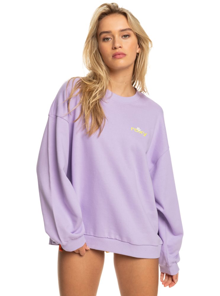 Purple Rose Women's Roxy Surf.Kind.Kate. Sweatshirts | USA OALG-26749