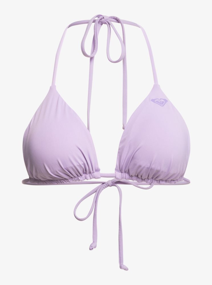 Purple Rose Women's Roxy Surf.Kind.Kate. Reversible Triangle Bikini Tops | USA OEVL-36857