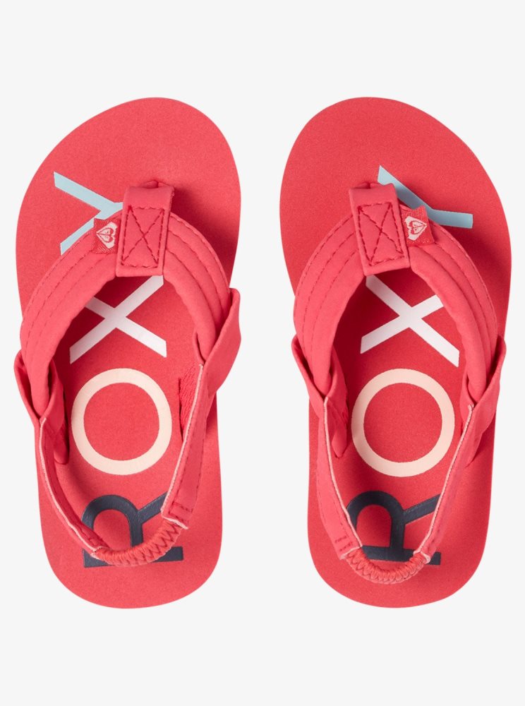 Red Kids' Roxy Vista Sandals | USA DUJH-80362