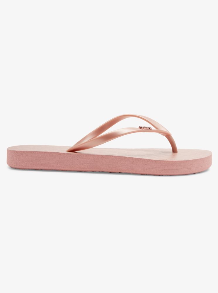 Rose Gold Women's Roxy Viva Hi Sandals | USA ZFLR-73018