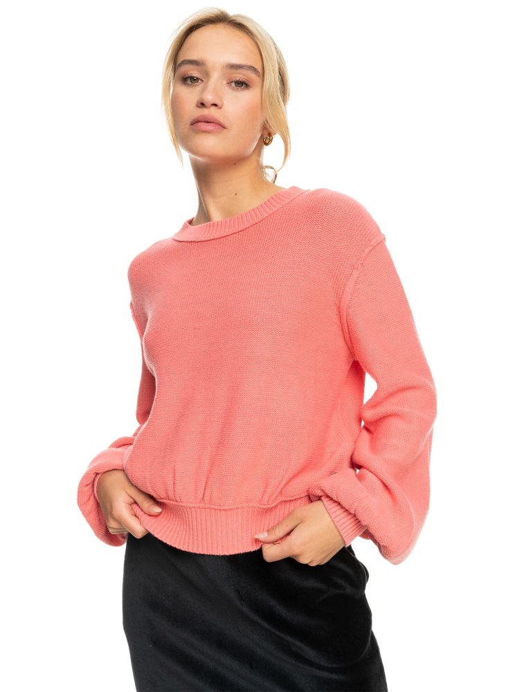 Rose Women\'s Roxy Loft Music Pullover Sweatshirts | USA ROIG-07683