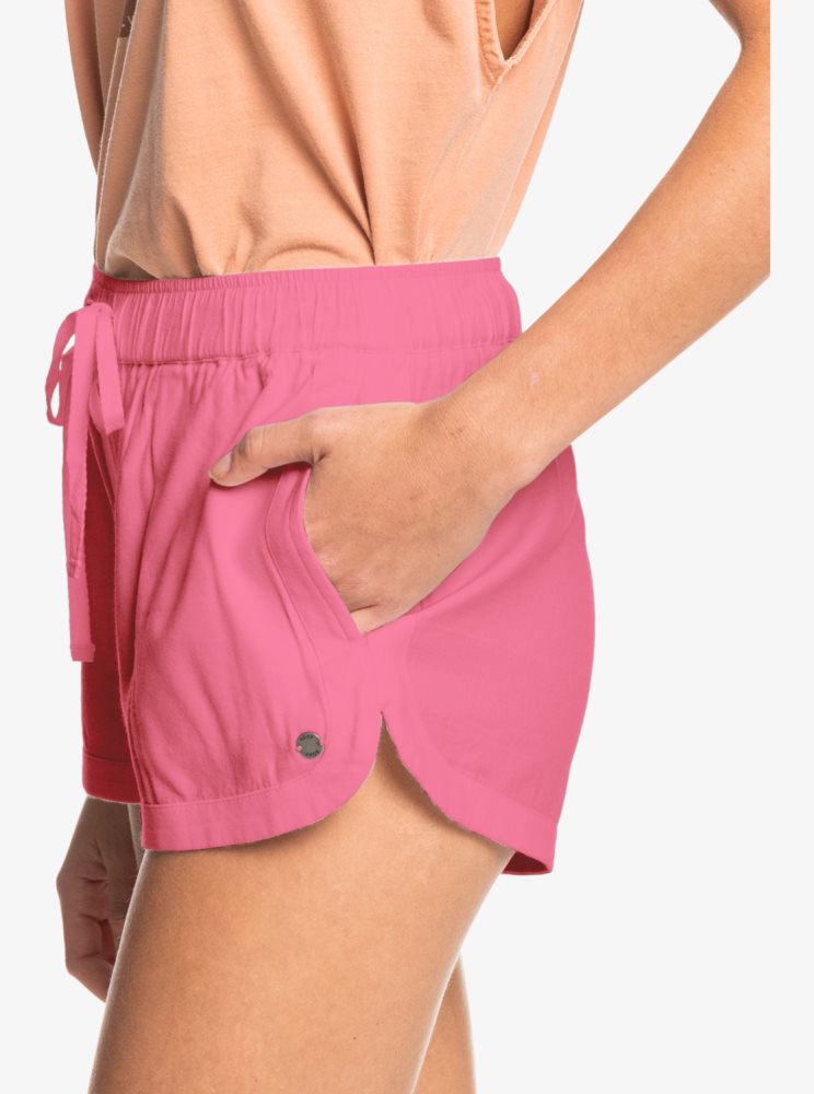 Rose Women's Roxy New Impossible Love Elasticized Shorts | USA GLTP-40672