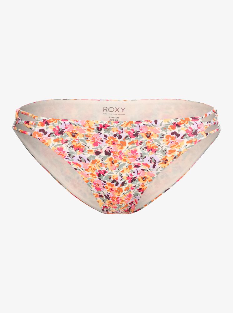 Rose Women's Roxy Printed Beach Classics Hipster Bikini Bottoms | USA DENK-69128