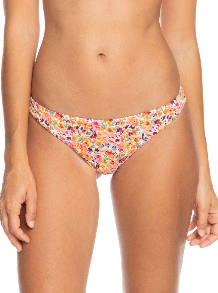 Rose Women\'s Roxy Printed Beach Classics Cheeky Bikini Bottoms | USA SUIT-57290