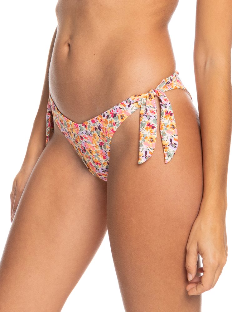 Rose Women's Roxy Printed Beach Classics Cheeky Bikini Bottoms | USA YRME-84973