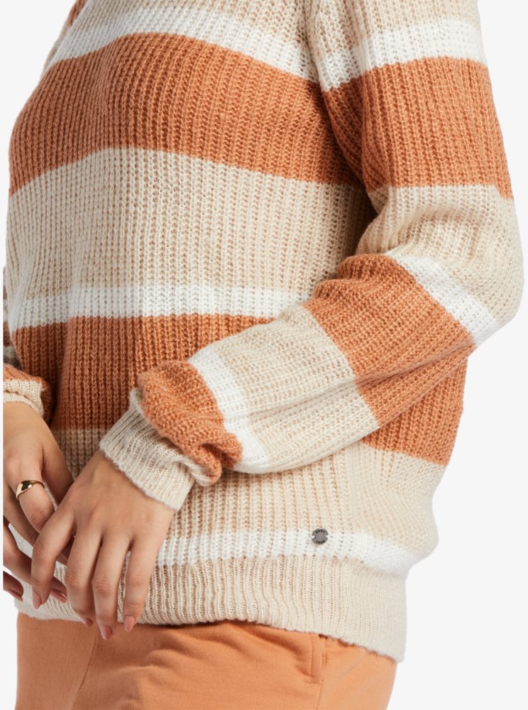 Stripes Women's Roxy Sweetest Dream Sweaters | USA YMGJ-07549