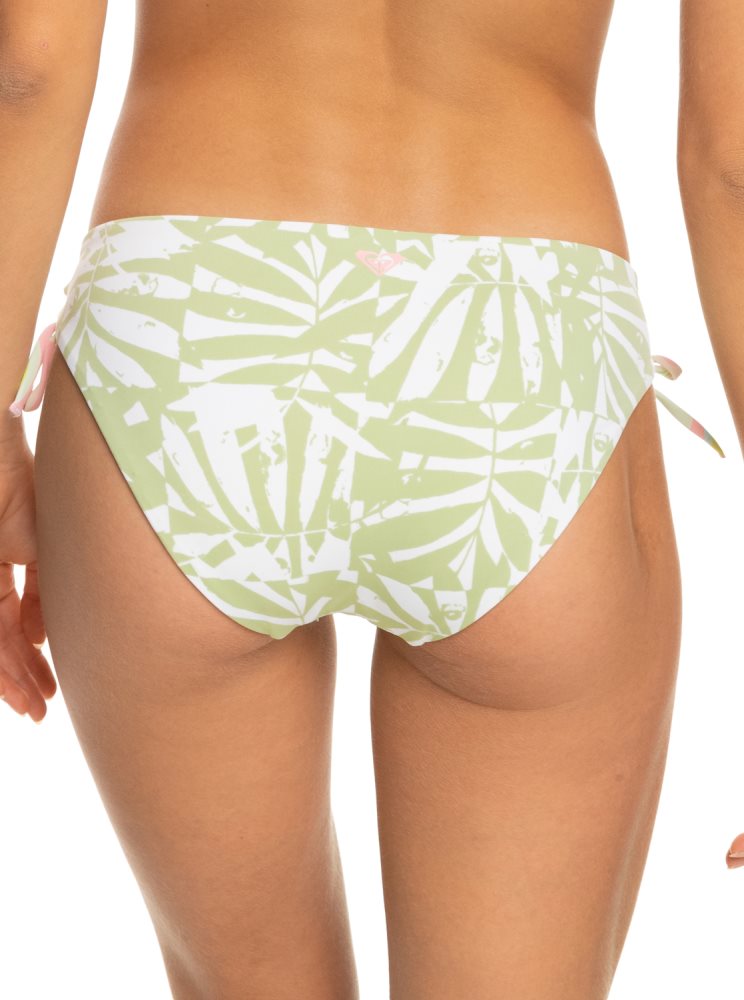 White / Multicolor Women's Roxy Tropics Hype Hipster Reversible Bikini Bottoms | USA UQNP-29457