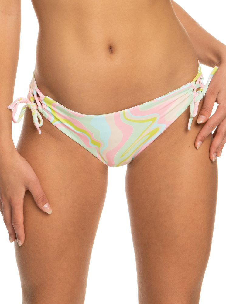 White / Multicolor Women\'s Roxy Tropics Hype Hipster Reversible Bikini Bottoms | USA UQNP-29457