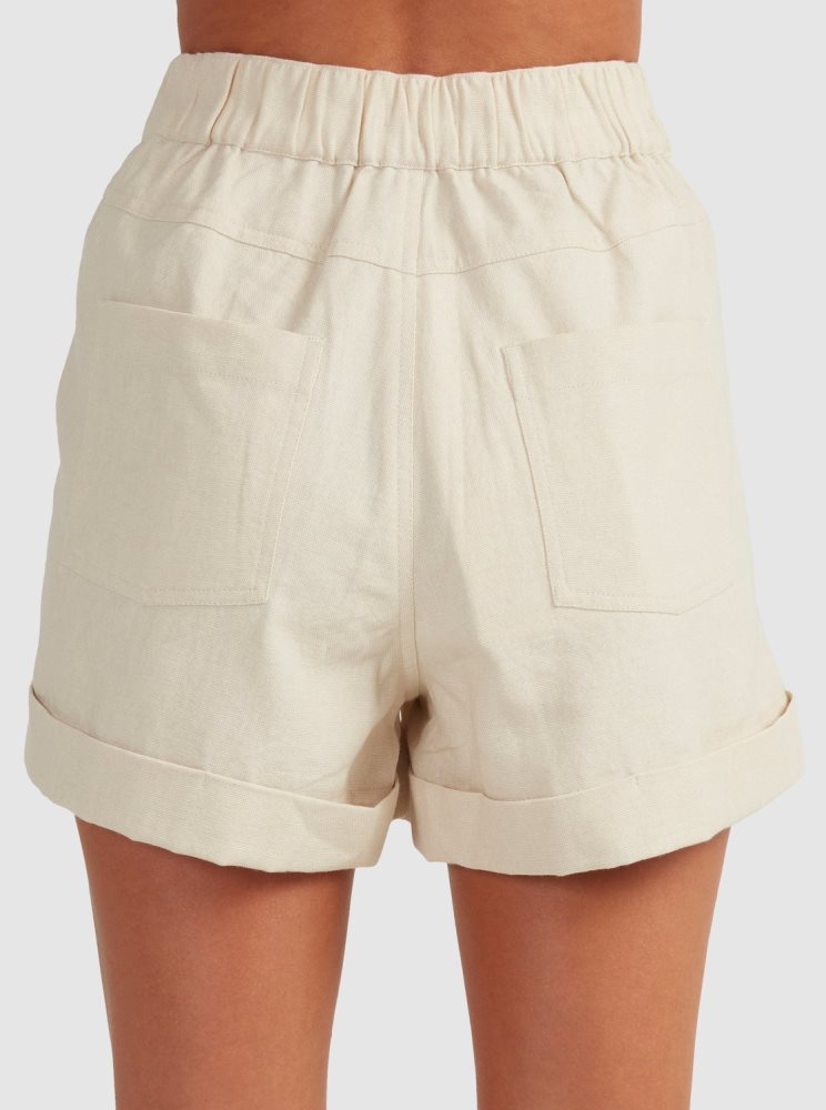 White Women's Roxy Alta Shorts | USA TYHW-73185