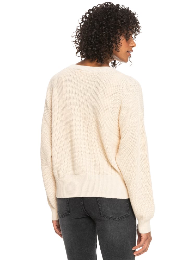 White Women's Roxy Amazing Hours Cardigan Sweaters | USA CFND-81205