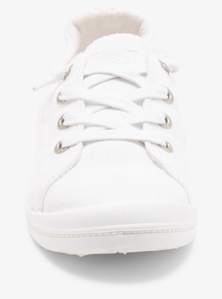 White Women's Roxy Bayshore Plus Sneakers | USA CTVF-21985