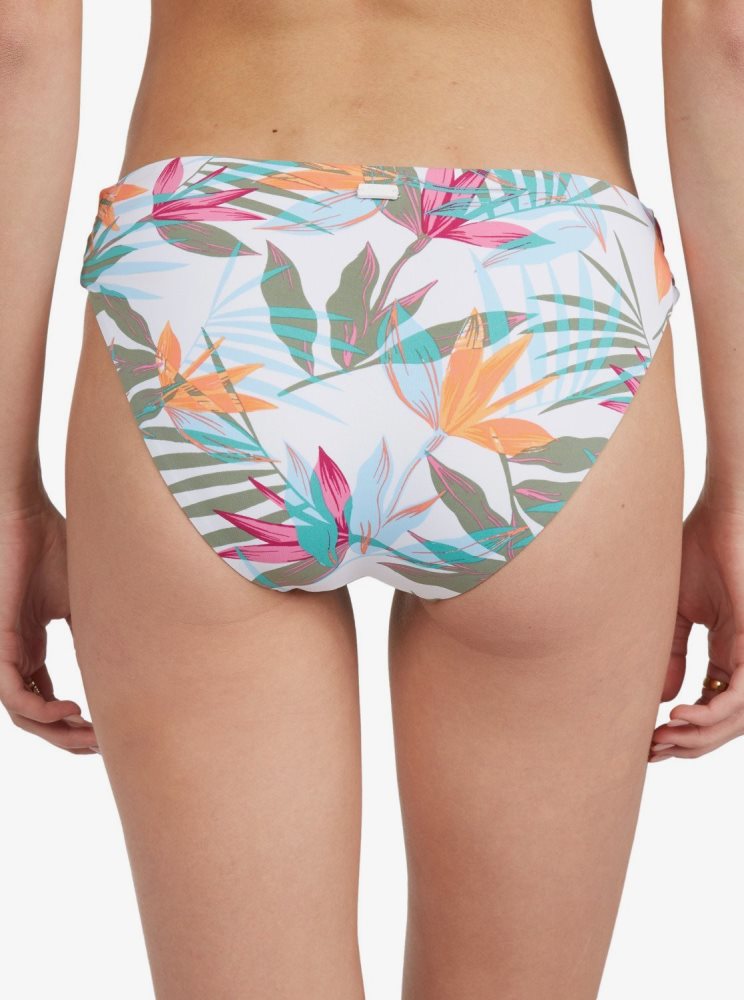 White Women's Roxy Beach Classics Hipster Bikini Bottoms | USA YVMJ-50721