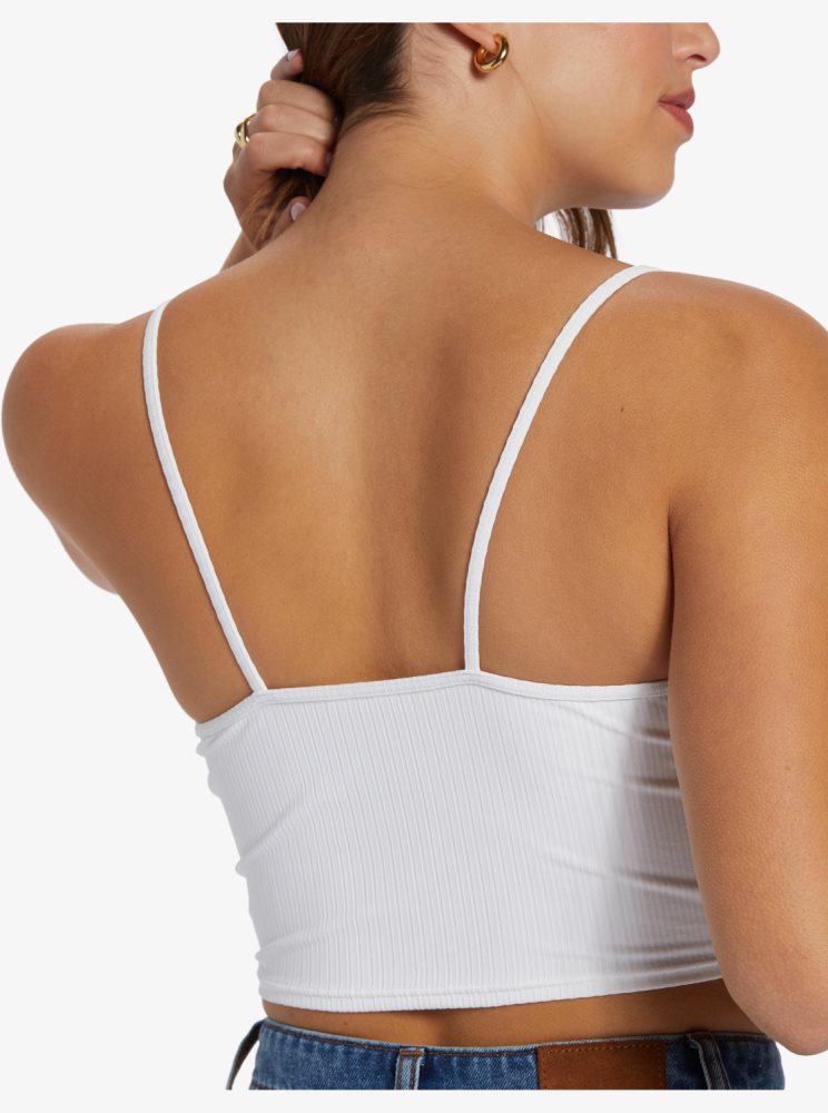 White Women's Roxy Brami Strappy Tops | USA PDFE-38012