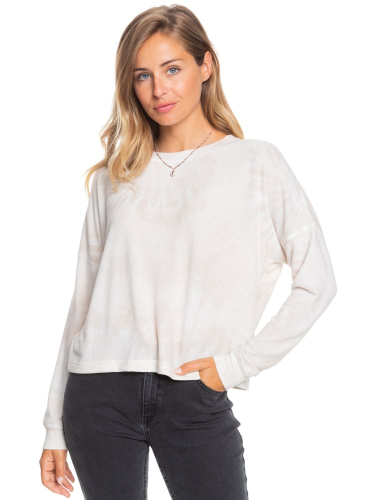 White Women's Roxy Current Mood Cozy Tops | USA OUBK-23470