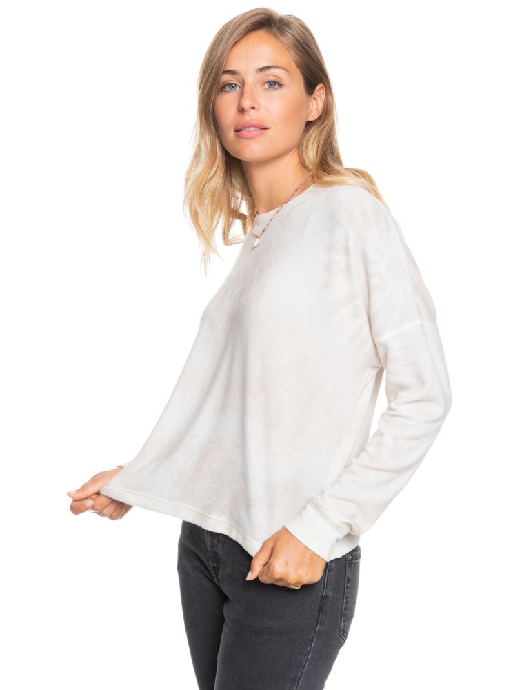 White Women's Roxy Current Mood Cozy Tops | USA OUBK-23470