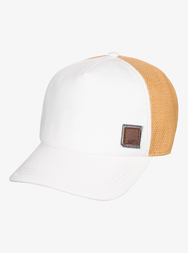 White Women's Roxy Incognito Trucker Hats | USA SKLV-81570