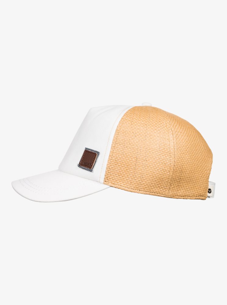 White Women's Roxy Incognito Trucker Hats | USA SKLV-81570