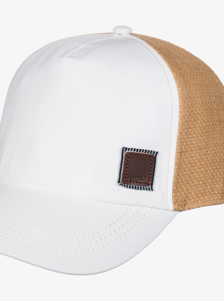 White Women's Roxy Incognito Trucker Hats | USA SKLV-81570