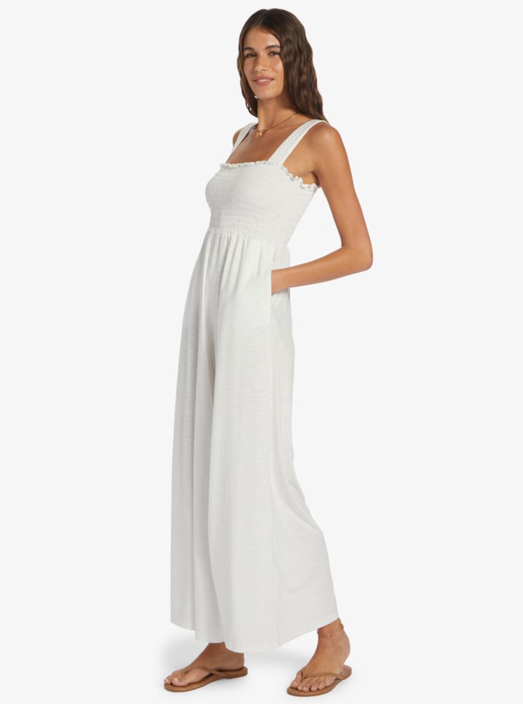 White Women's Roxy Just Passing By Jumpsuit | USA GCAM-45918