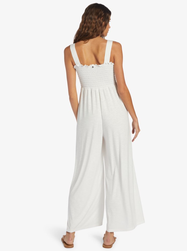 White Women's Roxy Just Passing By Jumpsuit | USA GCAM-45918