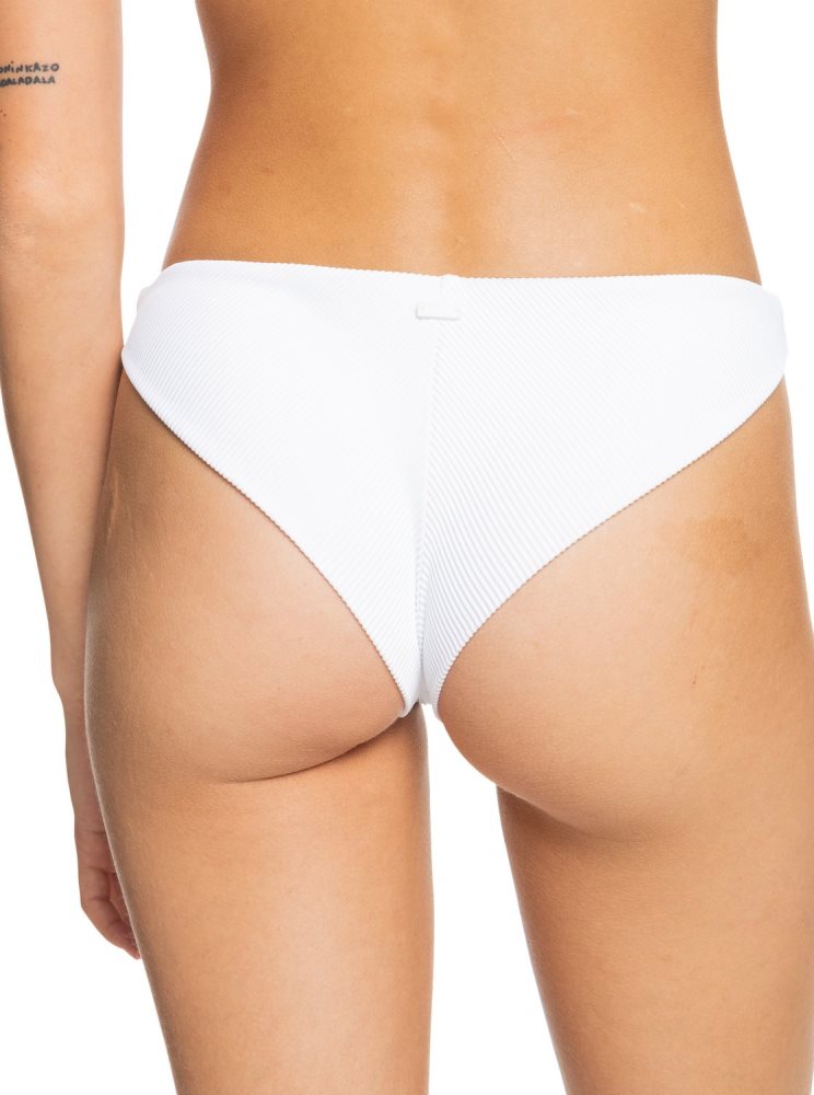 White Women's Roxy Love The Baja Bikini Bottoms | USA ZPHY-27058