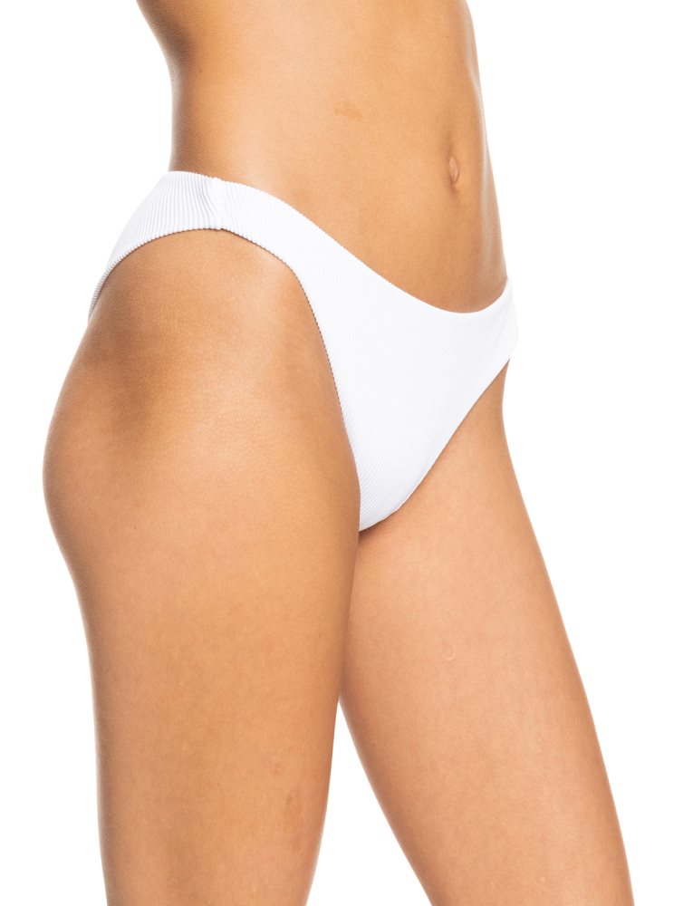 White Women's Roxy Love The Baja Bikini Bottoms | USA ZPHY-27058