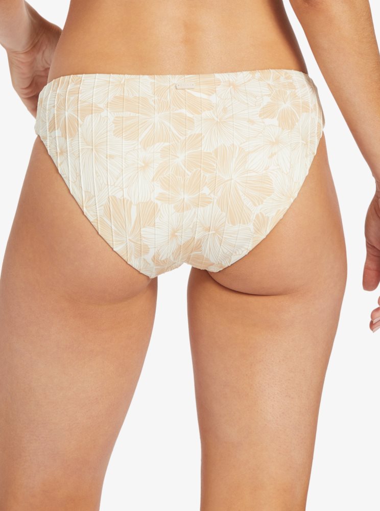 White Women's Roxy Love The Comber Bikini Bottoms | USA PNQU-68503