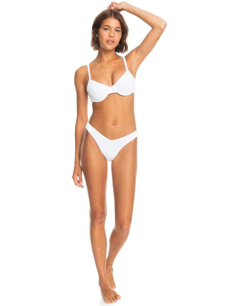 White Women's Roxy Love The Muse Bikini Tops | USA JEWT-18349