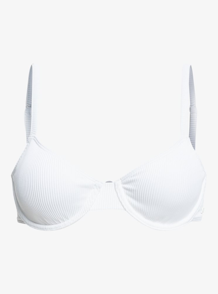 White Women's Roxy Love The Muse Bikini Tops | USA JEWT-18349