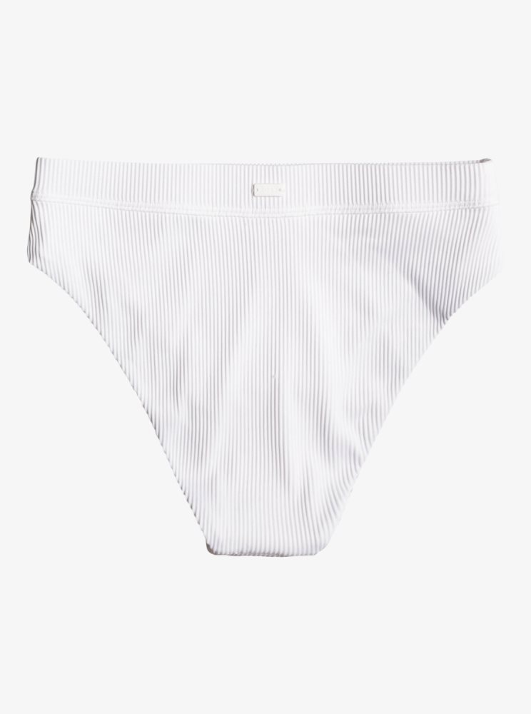 White Women's Roxy Love The Shorey Bikini Bottoms | USA ODCW-20314