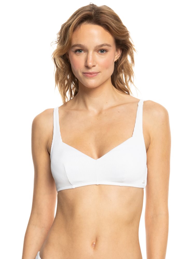 White Women's Roxy Love The Sun Ray Bikini Tops | USA ZIED-32961