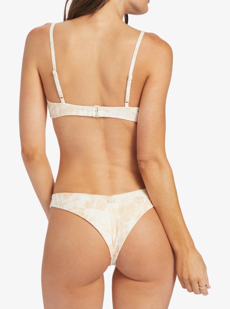 White Women's Roxy Love The Sunseeker Bikini Bottoms | USA ZKSE-02563