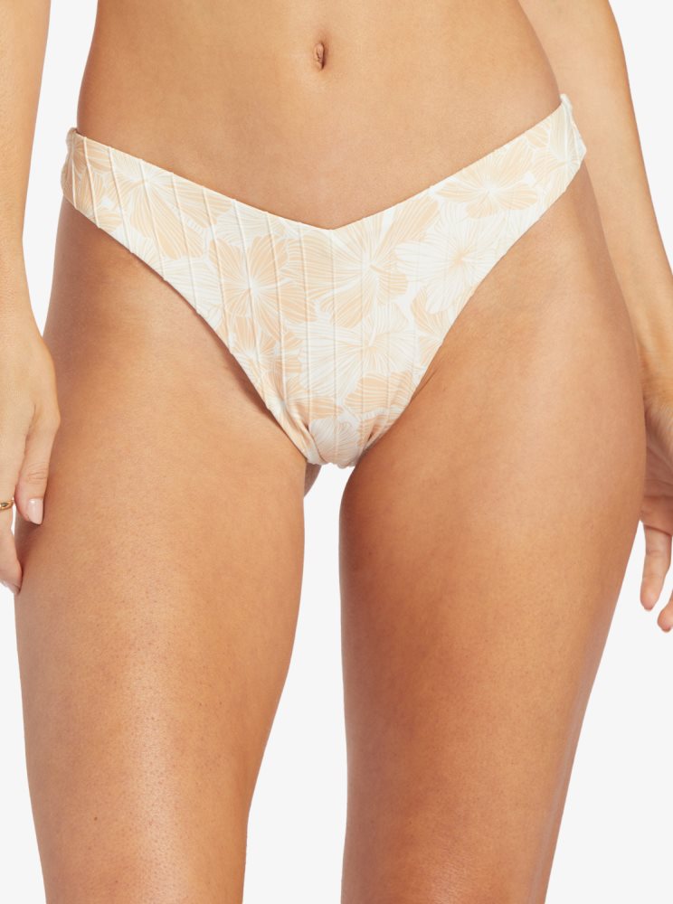 White Women\'s Roxy Love The Sunseeker Bikini Bottoms | USA ZKSE-02563