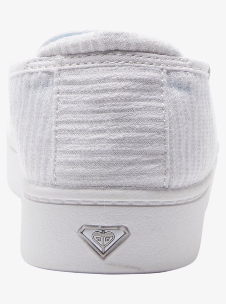 White Women's Roxy Minnow Plus Sneakers | USA WHXS-29763