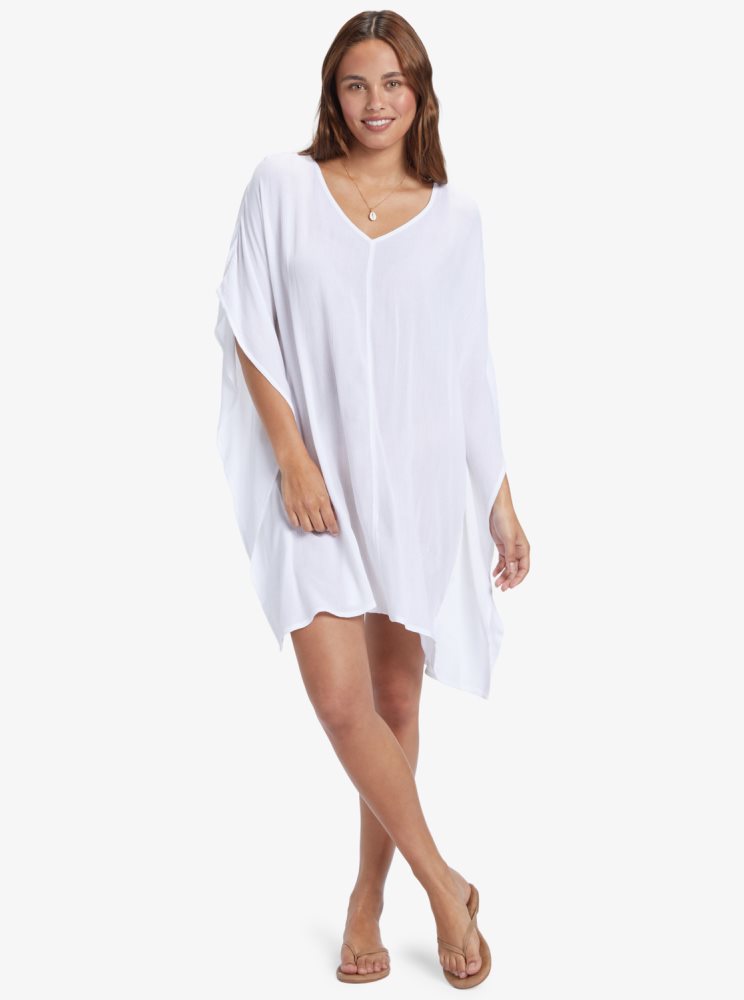 White Women's Roxy Moon Blessing Ponchos | USA SFKP-36279