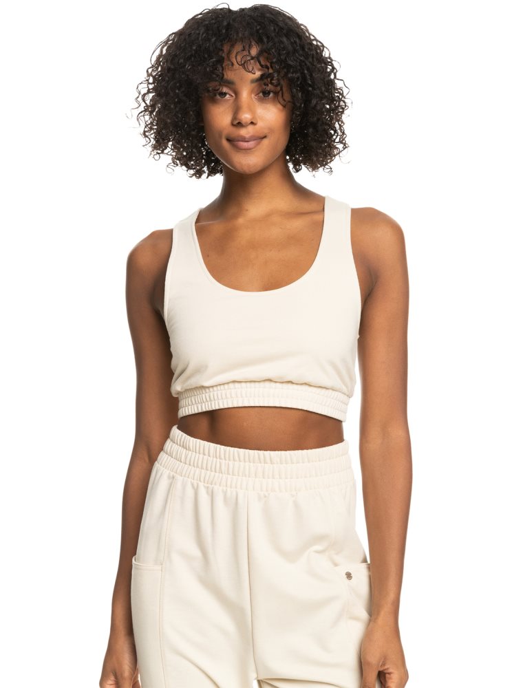 White Women's Roxy Next Set Sporty Bralette Tops | USA ULJQ-76205