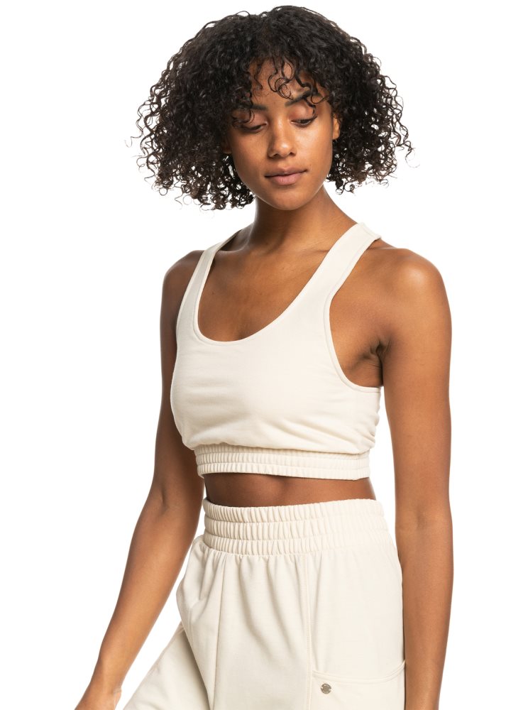 White Women's Roxy Next Set Sporty Bralette Tops | USA ULJQ-76205