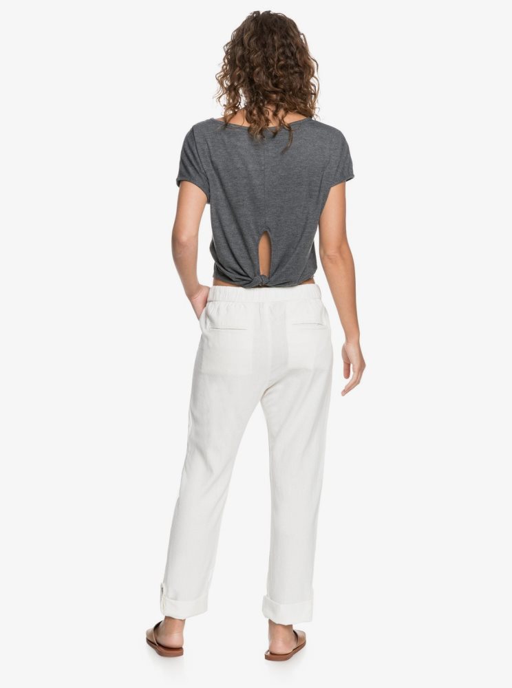 White Women's Roxy On The Seashore Cargo Pants | USA KUAW-91264