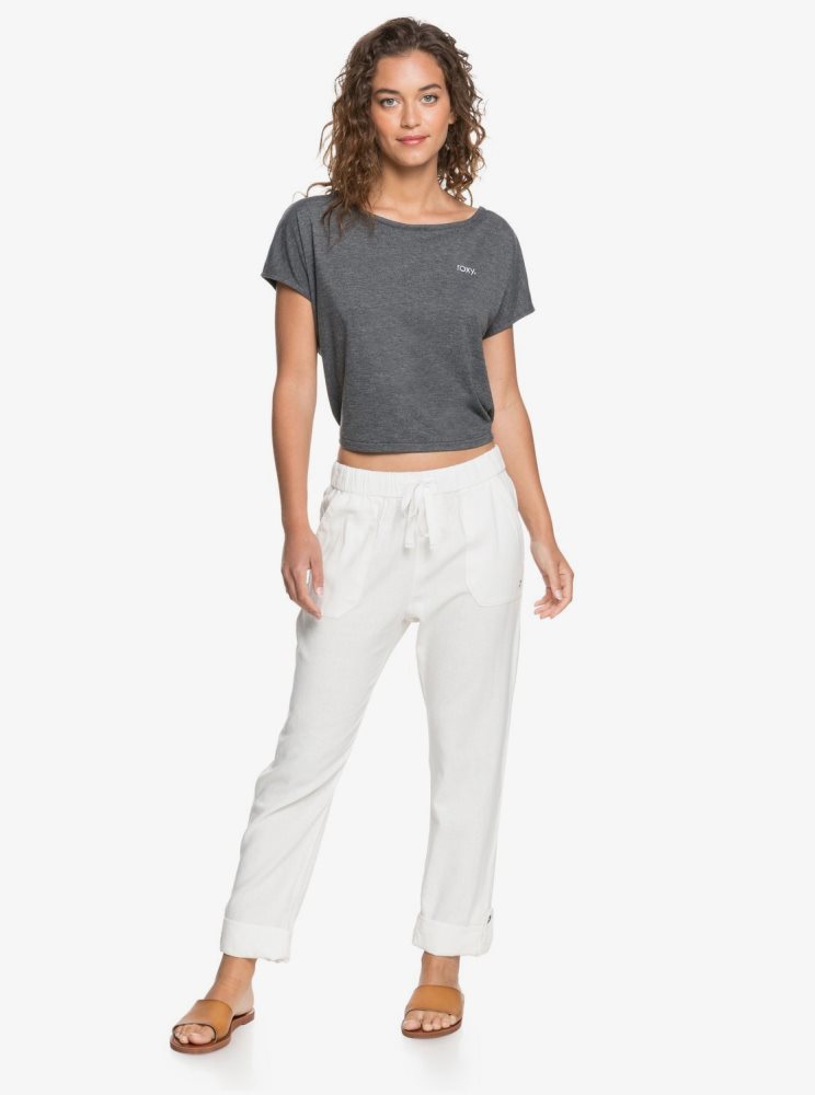 White Women's Roxy On The Seashore Cargo Pants | USA KUAW-91264