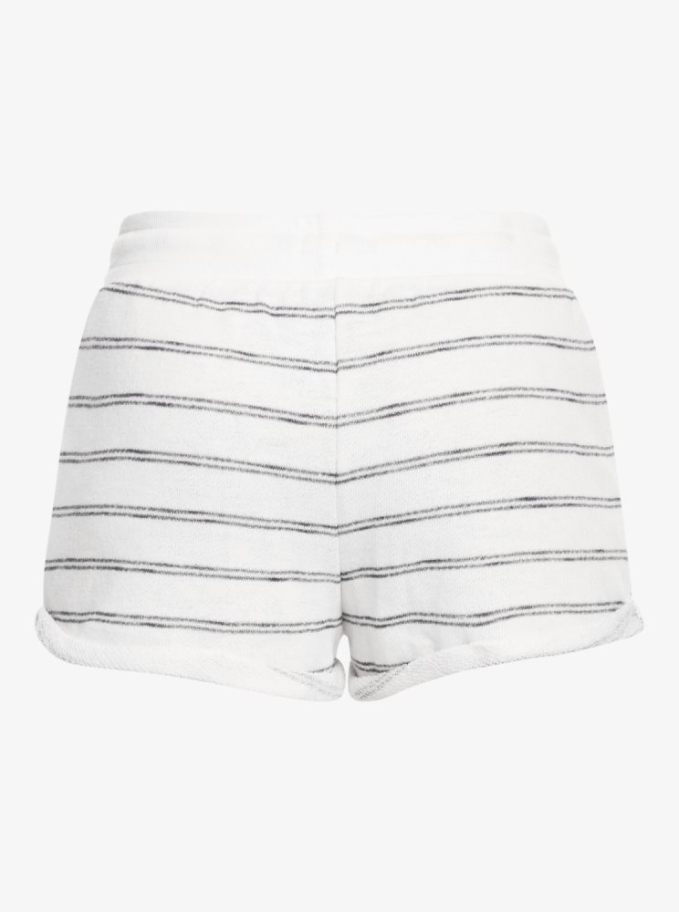 White Women's Roxy Perfect Wave Sweat Shorts | USA MNIY-56109