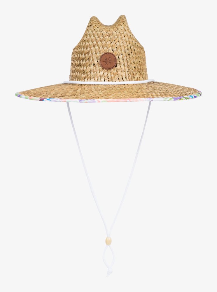 White Women's Roxy Pina To My Colada Printed Sun Hats | USA LMOA-70412