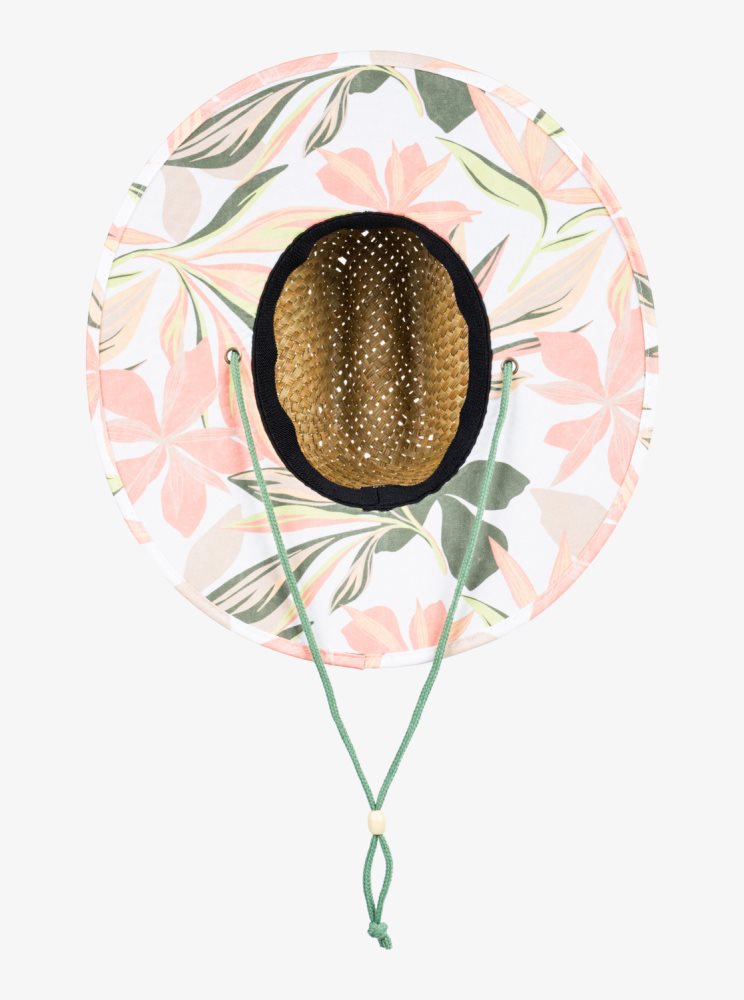 White Women's Roxy Pina To My Colada Printed Sun Hats | USA NFCR-76918