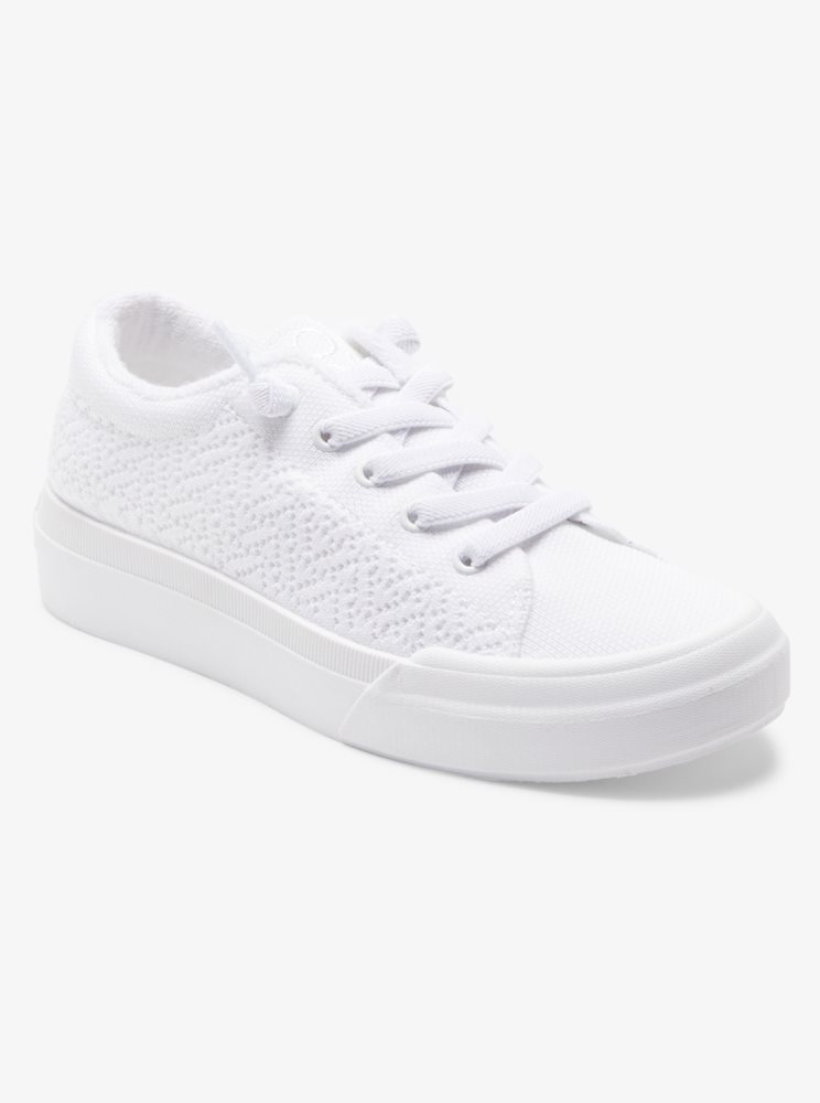 White Women's Roxy Rae Sneakers | USA BRAL-61957